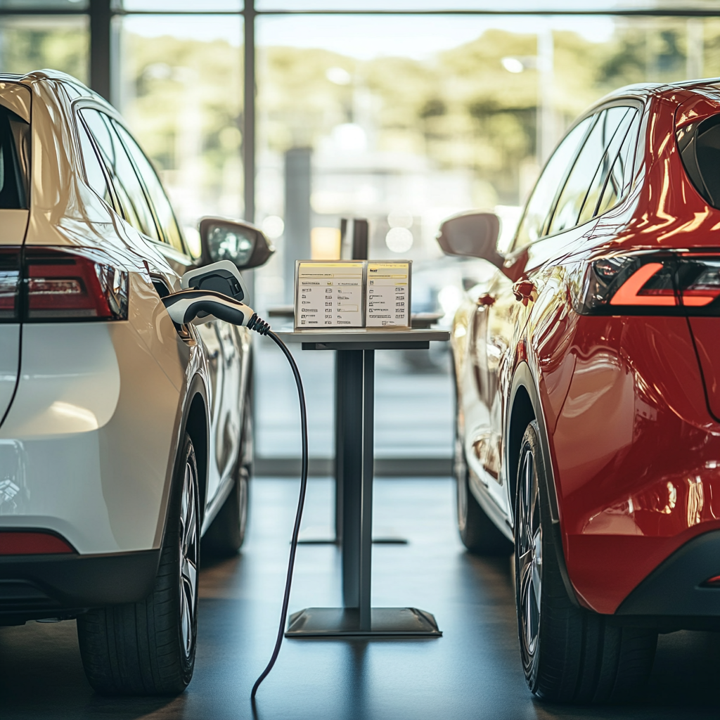 Comparaison réaliste entre une voiture électrique et une voiture à essence, avec un calcul des coûts d'entretien