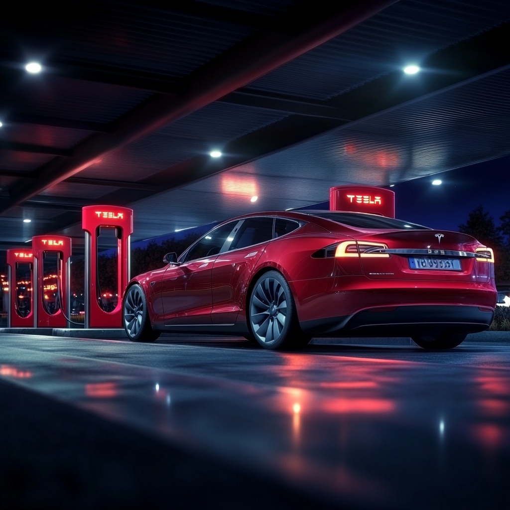 Une scène montrant les cinq voitures électriques les plus attendues de l'année, exposées côte à côte dans un showroom